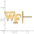 thumbnail image 2 of 10K Yellow Gold 10Ky Logoart Wake Forest University Small Post Earringss (12 X 17) Made In United States 1y062wfu, 2 of 5