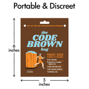 The CODE BROWN BAG, Portable Hygiene Essentials Kit