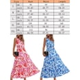 thumbnail image 6 of Anbech Floral Women Summer Dress V Neck Short Sleeve Beach High Waist Smocked Dress, 6 of 6