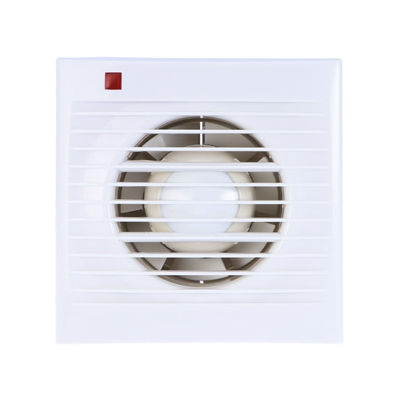 KHG-100 Extractor de pared silencioso Ventilador de escape Ventana impermeable para baño Cocina Inodoro (4 pulgadas)