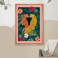 thumbnail image 3 of Canvas Print Wall Art Preppy Room Decor Tropical Jungle Flower Cheetah Teen Girls Wall Decor Decorative Posters, 3 of 3