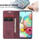 thumbnail image 3 of Funda de cuero para Samsung Galaxy A31, funda tipo cartera de cuero, diseño clásico con ranura para tarjetas y cierre magnético, funda plegable para Samsung Galaxy A31, 3 of 7