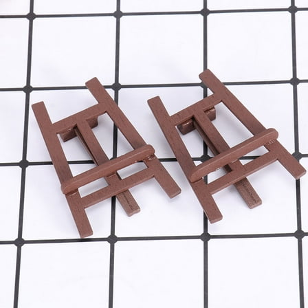NICEXMAS Mini Easel Brown Wood 1Pc for Photography Prop
