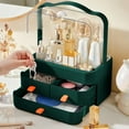 thumbnail image 4 of Latrodar Cosmetic Organizer Large Capacity Household Desktop Organizing Dresser Green Safe&Non-toxic 10x6 Inch, 4 of 5