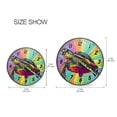 thumbnail image 2 of Wall Clock Battery Operated Non-Ticking Silent for Living Room Bedroom Kitchen Office Decor Colorful Turtle 9.5", 2 of 10