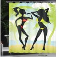 thumbnail image 4 of Ambesonne Pin up Girl Shower Curtain, Tropical Island, 69"Wx75"L, Multicolor, 4 of 5