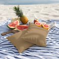 thumbnail image 5 of Outdoor Pillow Cover Solid Color Set of 2 Waterproof Throw Pillowcases Khaki Farmhouse Vintage Decorative Patio Furniture Pillows for Couch Garden Indoor & Outdoor Use, 5 of 9