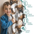thumbnail image 3 of Blackout Kids Curtains,Cute Doberman and Dog Footprint Childrens Insulated Curtains Set Of 2,Bedroom Essentials,Toddler Room Decor 42"x63"(106x160cm), 3 of 4