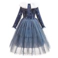 thumbnail image 2 of Snow Queen Princess Elsa Costumes Dress for Girls Fancy Christmas Costume, 2 of 7