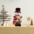 thumbnail image 6 of wtgtog Christmas Standing Dolls, Snowman Santa Reindeer, Linen Material Plush Design, Versatile Easy To Display, For Hotel Mall Tree Decor, 6 of 6