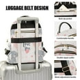 thumbnail image 3 of FORMRS Mini Backpack Purse for Women Quilted Travel Daypack Casual Shoulder Bag, Cute Elephant, 3 of 7