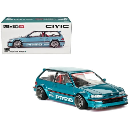 Kaido House x Mini GT Honda Civic EF Kaido Works V1 - 1:64 Scale (2024 Limited Edition)