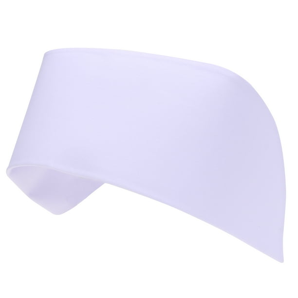 Gorro de enfermera de cola de milano, gorro de médico, gorro de enfermera de algodón para prácticas médicas (estilo fino blanco)