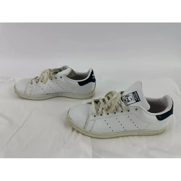 Size 8 - adidas Mens Stan Smith M20325 White Navy Leather Casual Shoes