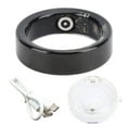 thumbnail image 2 of Smart Ring Health Tracker, Lightweight Black Step Counting Body Temperature Monitoring Wearable Smart Ring with Charging Case for Women for Birthday Gift Type 9,Type 10,Type, 2 of 7