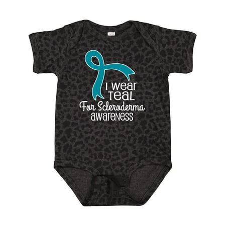 

Inktastic Scleroderma Teal Ribbon Awareness Gift Baby Boy or Baby Girl Bodysuit