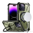 thumbnail image 2 of For Apple iPhone 11 /6.1" MagSafe Compatible Circle Ring Magnetic Kickstand Hybrid Hard Back TPU Edge Protective Cover ,Xpm Phone Case [ Green ], 2 of 4