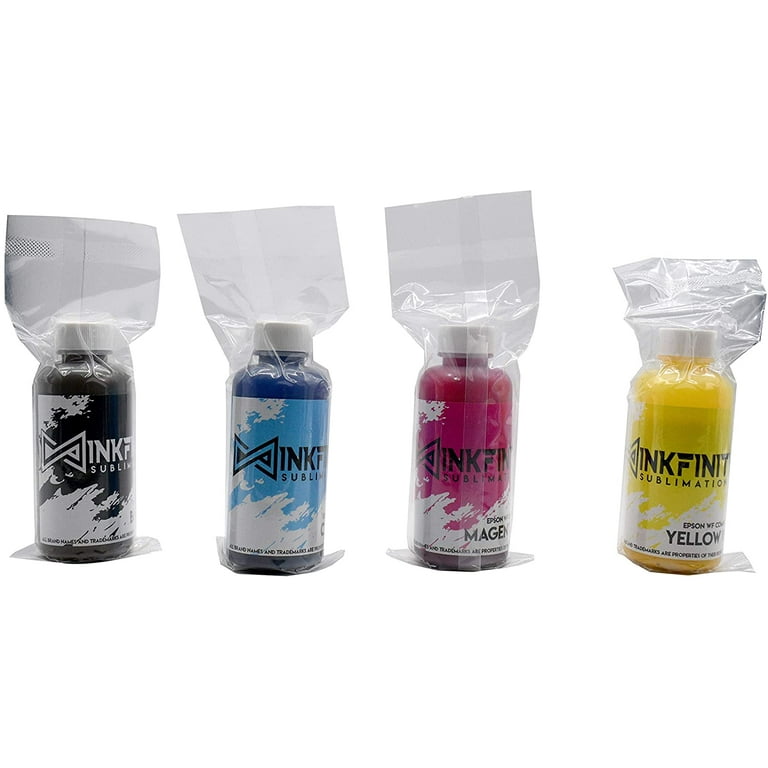 Inkfinitee Sublimation Ink for Epson Ecotank CYMB