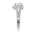 thumbnail image 3 of 1.90 Ct Heart Shape Halo Solid 14K White Gold Engagement Wedding Promise Ring, 3 of 3