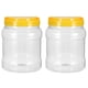 thumbnail image 5 of Uxcell tarros de almacenamiento vacíos de 59.17oz con tapa de rosca de PET, contenedor sellado de plástico transparente, 2 piezas, 5 of 5