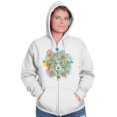 thumbnail image 5 of Spirit Animal Lion Pretty Symbolic Zip Hoodie Sweatshirt Women Brisco Brands X, 5 of 6
