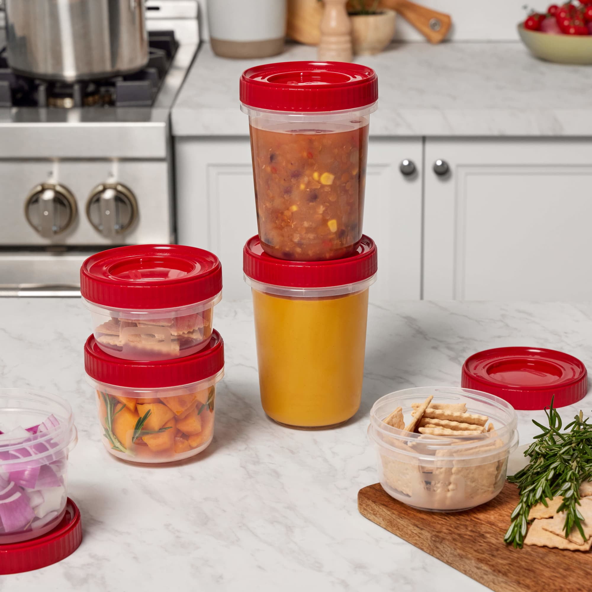Rubbermaid TakeAlongs Twist & Seal Food Storage Containers