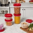 thumbnail image 3 of Rubbermaid Takealongs 12 Piece Food Storage Set, Red, 3 of 5