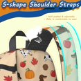 thumbnail image 3 of Dachshund and Maple Leaf Orange 17" Waterproof Oxford School Backpacks for Teens, S-Shape Padded Straps, for School, Travel, Hiking, Camping, 3 of 3