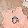 thumbnail image 3 of Vedolay Girls Shorts Sets 2 Piece Summer Summer Toddler Little Girl Clothes Set Halterneck Top with Short Outfit,Pink 9-12 Months, 3 of 5