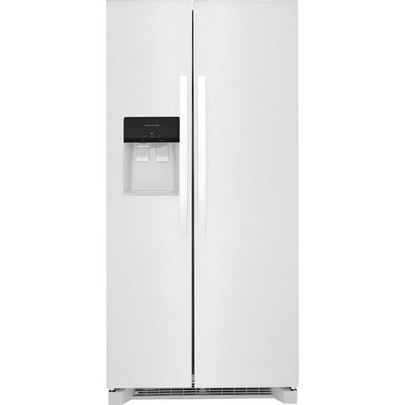 Frigidaire FRSS2323AW 22 Cu. Ft. 33" Standard-Depth Side-by-Side Refrigerator, White