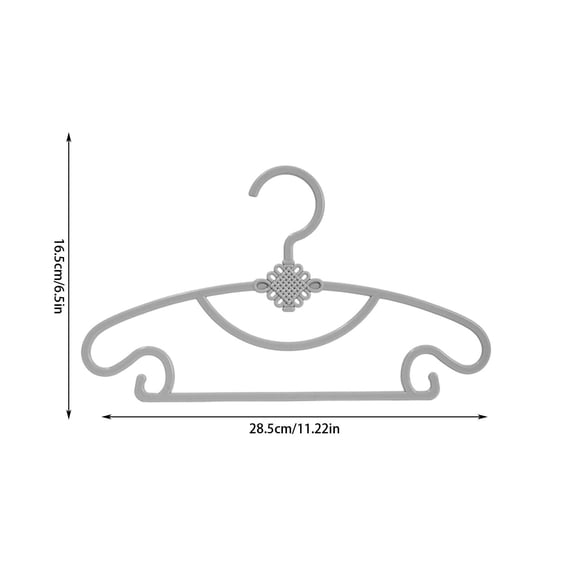 XYRSRUW 10PCS Infant Clothes Hangers, 10-Unit Plastic Hangers for Toddlers, Non-Slip and Durable Drying Racks for Children's Clothing