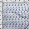 thumbnail image 3 of oneOone Viscose Jersey White Fabric Floral Craft Projects Decor Fabric Printed By The Yard 60 Inch Wide, 3 of 4