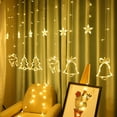 thumbnail image 5 of 2023 NEW Fairy String Moon Star Curtain Wall LED Lights Xmas Wedding Party Decor, 5 of 18