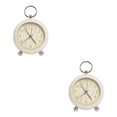thumbnail image 1 of Reloj despertador Sidaley duradero y resistente cronometraje fiable diseño minimalista blanco lechoso 2piezas, 1 of 6