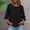 Green, variant on Womens 3/4 Sleeve Sweater Crewneck Knit Peplum Tops Lightweight Casual Pullover Cropped Sweaters Solid Basic Shirts Top Basic Tee Shirts 2026 Casual Summer Trendy Clothes