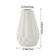 thumbnail image 3 of YOHAVEN Plastic Flower Vase, 6" Imitation Glazed Decorative Vase for Living Room Table TV Cabinet Dried Flower Arrangement Wedding Centerpiece Home Office Decor, 3 of 6