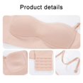 thumbnail image 5 of Women Strapless Push Up Underwire Bra Strapless Invisible Bra 1/2 Cup Bralette Seamless Female Underwear Party Wedding Lingerie, 5 of 5