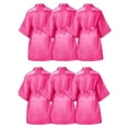thumbnail image 1 of Albornoz Kimono de seda satinada para niñas, albornoz de 6/1 piezas para fiesta de Spa, con flores, suministros para cumpleaños, 1 of 4