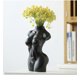 thumbnail image 2 of Florero de cuerpo de cerámica - Decoración bohemia (negro) ER, 2 of 5