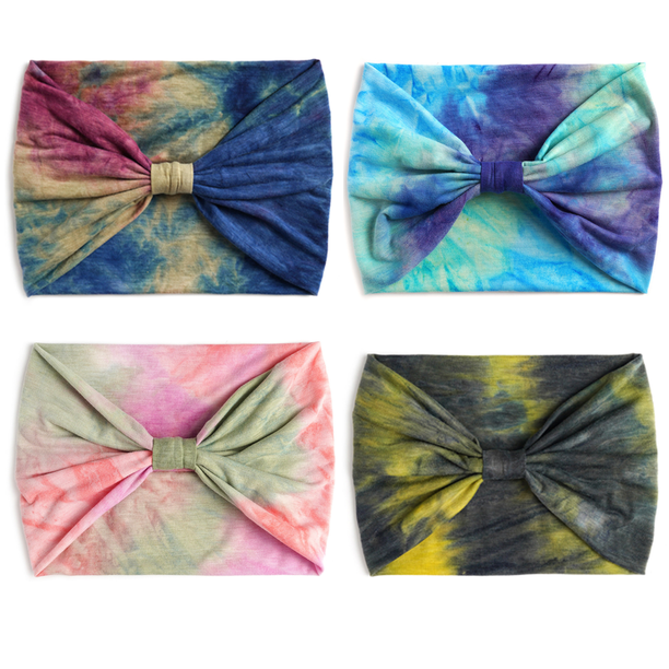 Diademas anchas, turbantes elásticos, bandas para el cabello anudadas, bandas elásticas para el sudor para hacer ejercicio, yoga, correr, deportes, pañuelos para la cabeza grandes para mujeres