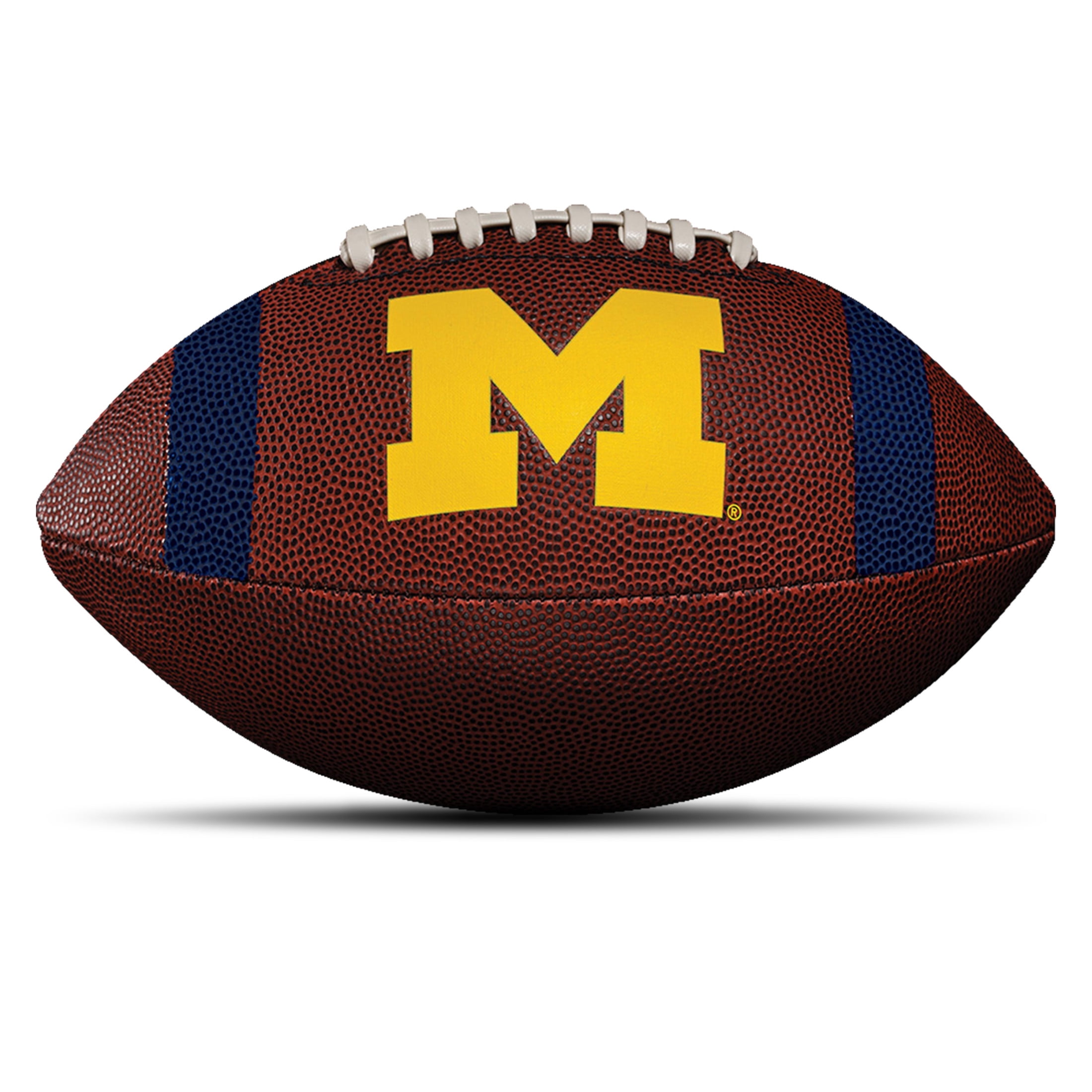 Franklin Sports Michigan Wolverines Kids NCAA Youth Football - Official College Team Junior Footballs with Team Logos for Kids - Kids Junior Size PVC Football - Backyard + Tailgate Ball - 8.5"