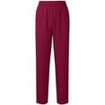 thumbnail image 4 of QUNYINEY Straight Women Pants Casual High Waist Solid Stretch Trousers Relaxed Fit Work Pants, 4 of 4