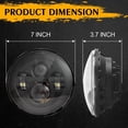 thumbnail image 3 of Pair 7" INCH LED Headlights Halo DRL For Ford Mustang 1970-1973 Bronco 1966-1977, 3 of 6