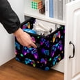 thumbnail image 5 of Game Controller Large Capacity Foldable Storage Basket Organizer Bins with Handle, 10.8"x10.5"x10.6", Cube Organizer, 5 of 6