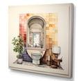 thumbnail image 2 of Designart "Minimalist Toilet euphony I" Bath & Laundry Wall Art Living Room, 2 of 5