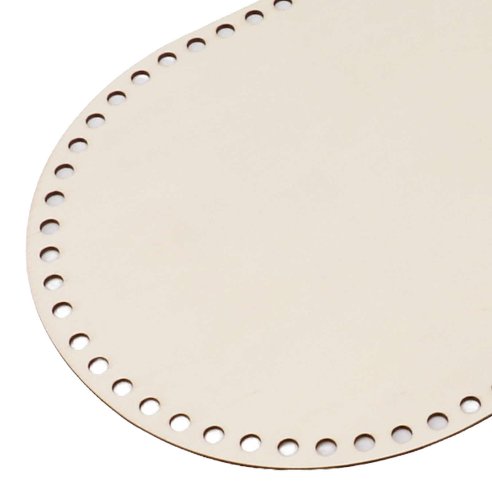 Lot De 7 Fond De Panier En Bois Pour Crochet - Formes Rondes, Ovales, Cœur (10 à 30 Cm) - DIY Sacs
