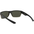 thumbnail image 6 of oakley men's twoface (a) 0oo9256 rectangular sunglasses, matte black, 60 mm, 6 of 6