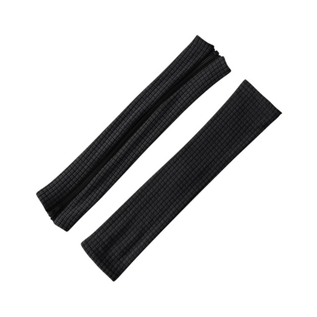Funda para reposabrazos de silla de oficina, ergonómica, lavable, para reemplazar el elevador de brazos, fundas extraíbles para silla de computadora Negro
