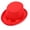 Red, variant on Universal Trilby Hat for Gentlemen Magicians Carnivals Trilby Hat Thicken Flat Top Hat for Gentlemen Casual Gathering