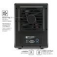 thumbnail image 6 of Mediasonic 4 Bay 3.5" SATA Hard Drive Enclosure DAS - USB 3.0 & eSATA Support 30TB HDD, 6 of 6